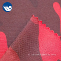 Tissu de velours de brosse d&#39;ouatine de corail imprimé pour la tapisserie d&#39;ameublement